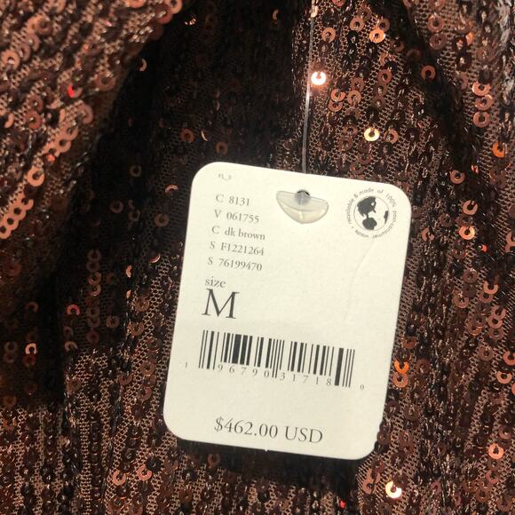 Free People X Saylor Womens Sylvana Stretch Sequin Jumpsuit Size M $462 - Picture 6 of 15